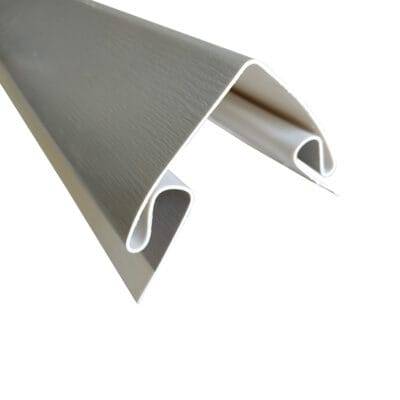 Esquinero exterior siding pvc color gris