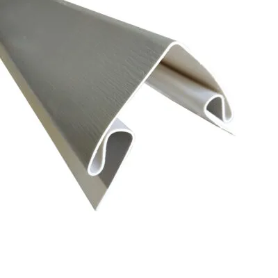 Esquinero exterior siding pvc color gris