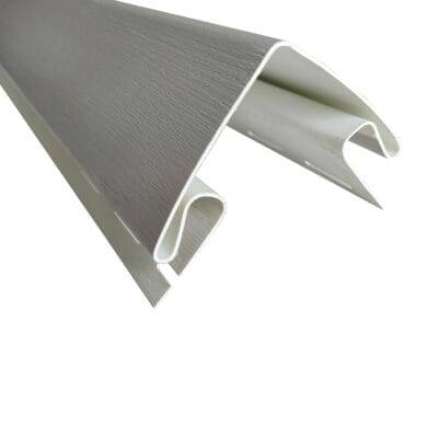 Esquinero exterior siding pvc color gris claro