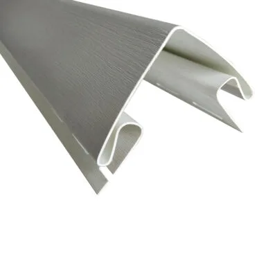 Esquinero exterior siding pvc color gris claro