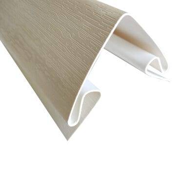 Esquinero exterior siding pvc color sándalo