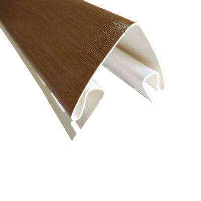 Esquinero exterior siding pvc color madera