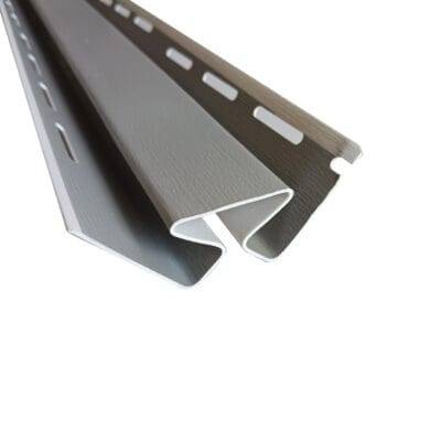 Esquinero interior siding PVC color grey