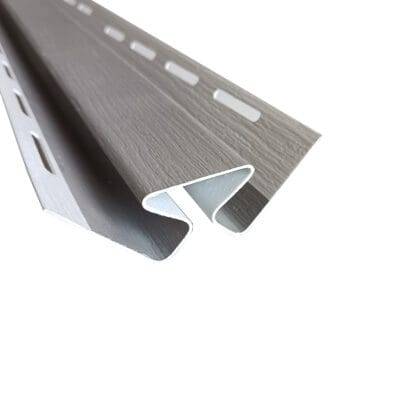 Esquinero interior siding PVC color grey claro