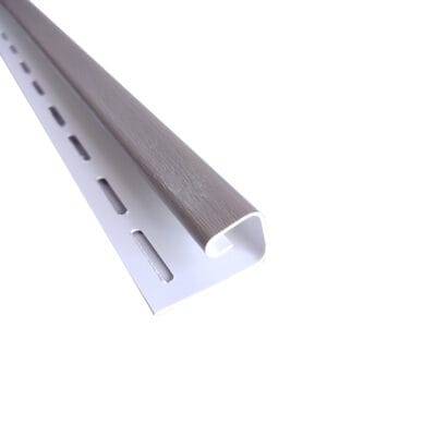 Perfil J siding PVC color adobe clay. Revestimiento exterior. Producto