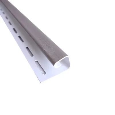 Perfil J siding PVC color adobe clay. Revestimiento exterior. Producto