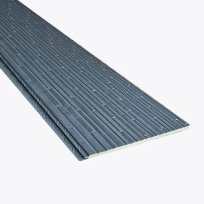 Panel siding metálico color brickstone. siding metal. Revestimiento exterior.