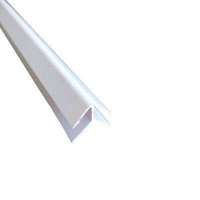 Esquinero exterior wallpanel bambú color blanco.