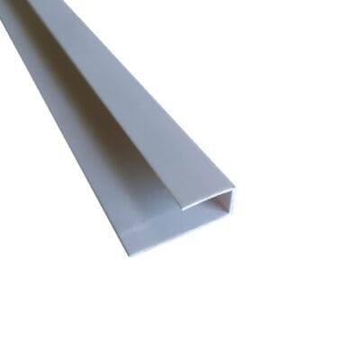 Perfil J wallpanel bambú color blanco.