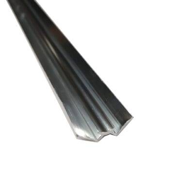 perfil esquinero interior de metal para panel uv.