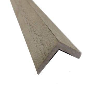 Perfil L color ceniza para wallpanel exterior. Revestimiento exterior.