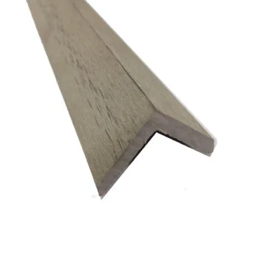 Perfil L color ceniza para wallpanel exterior. Revestimiento exterior.