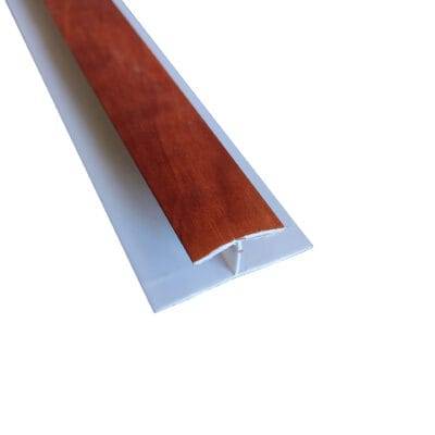 Perfil unión wallpanel bambú color caoba.