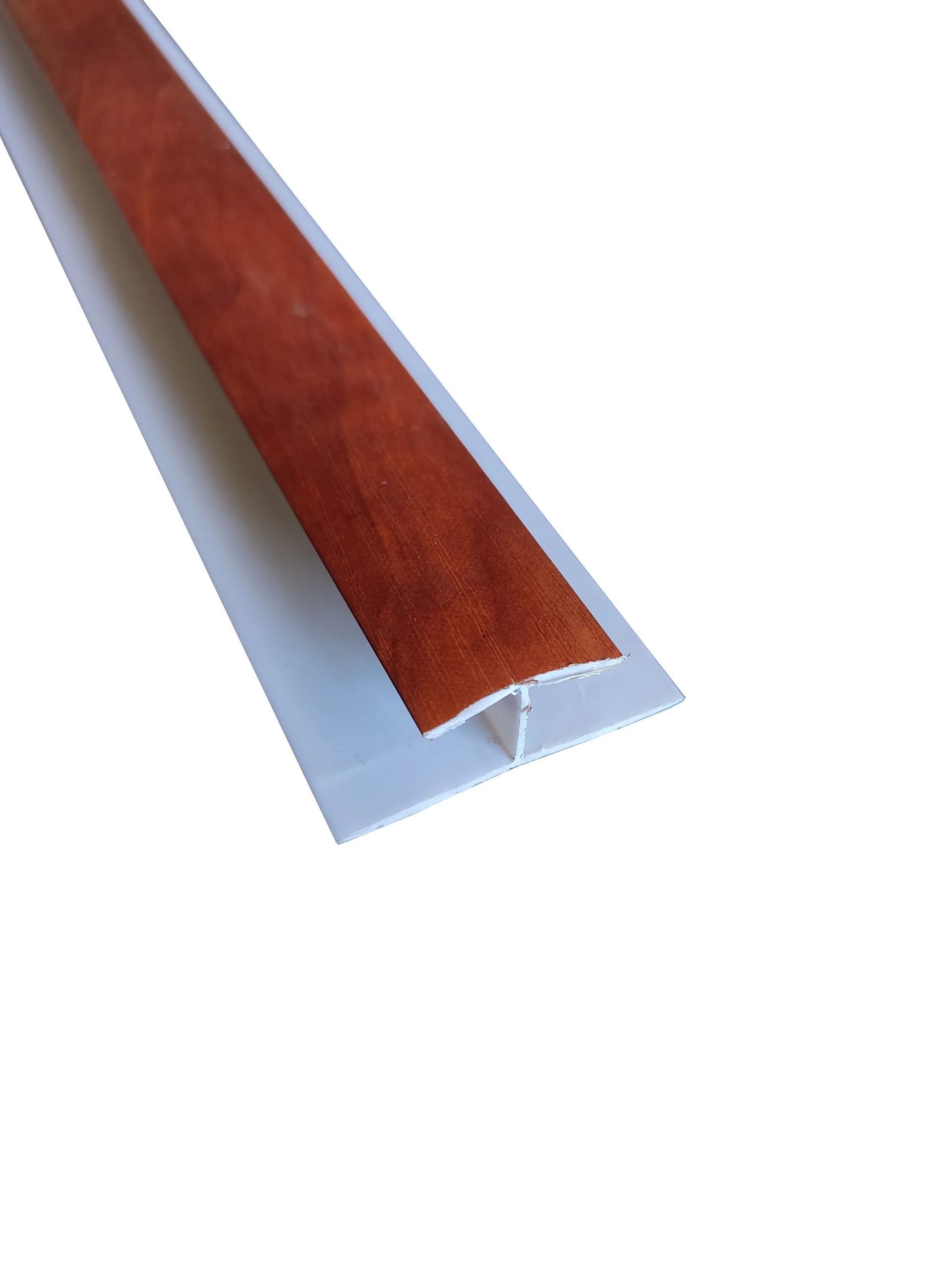 Perfil unión wallpanel bambú color caoba.