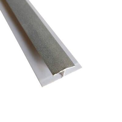 Perfil unión wallpanel bambú color plata.