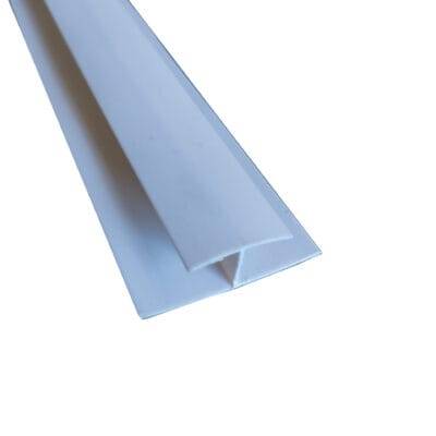 Perfil unión wallpanel bambú y cielo color Blanco.